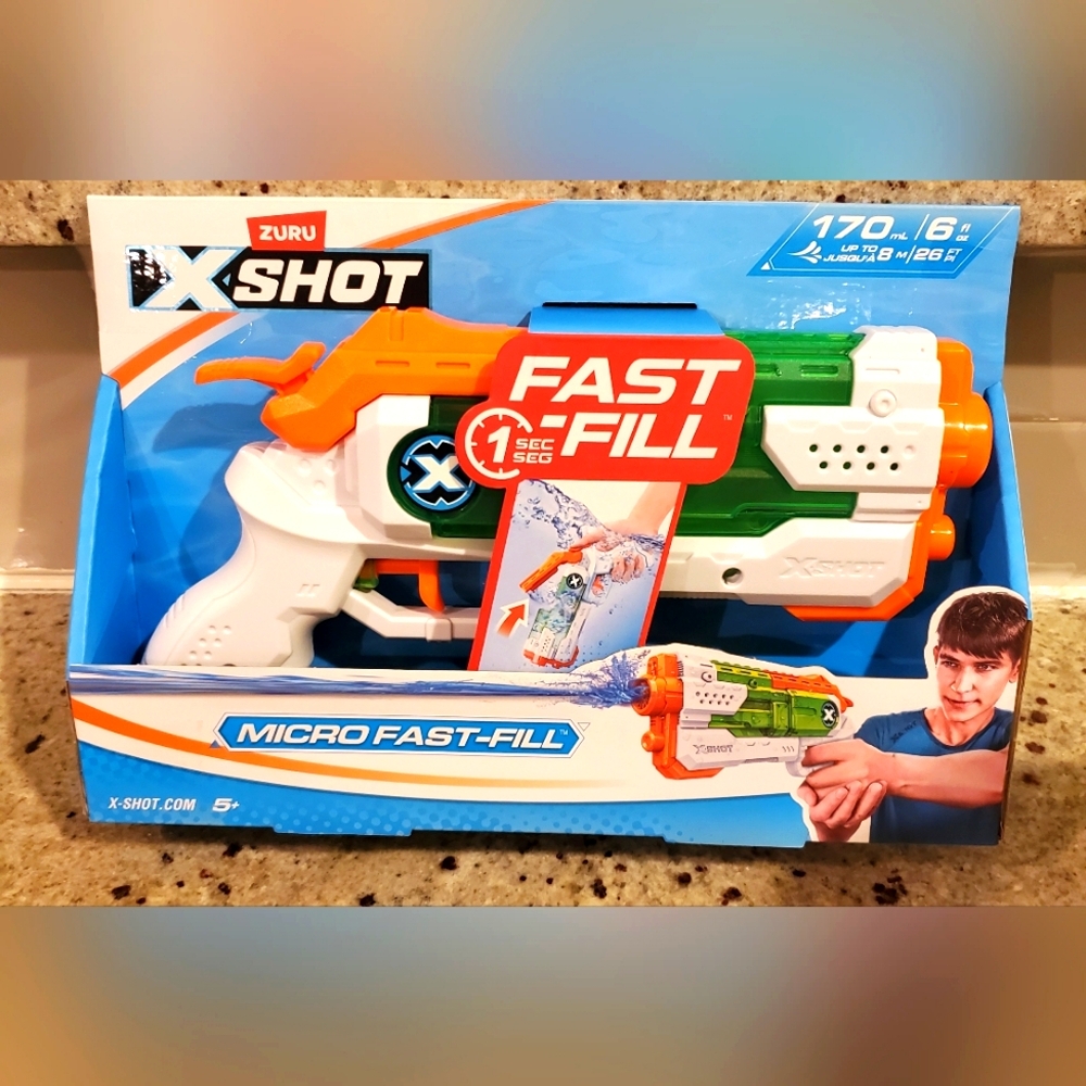 X-Shot‎ Water Gun Blaster. Fast Fill In 1 Second Water Gun. Zuru. Brand New.